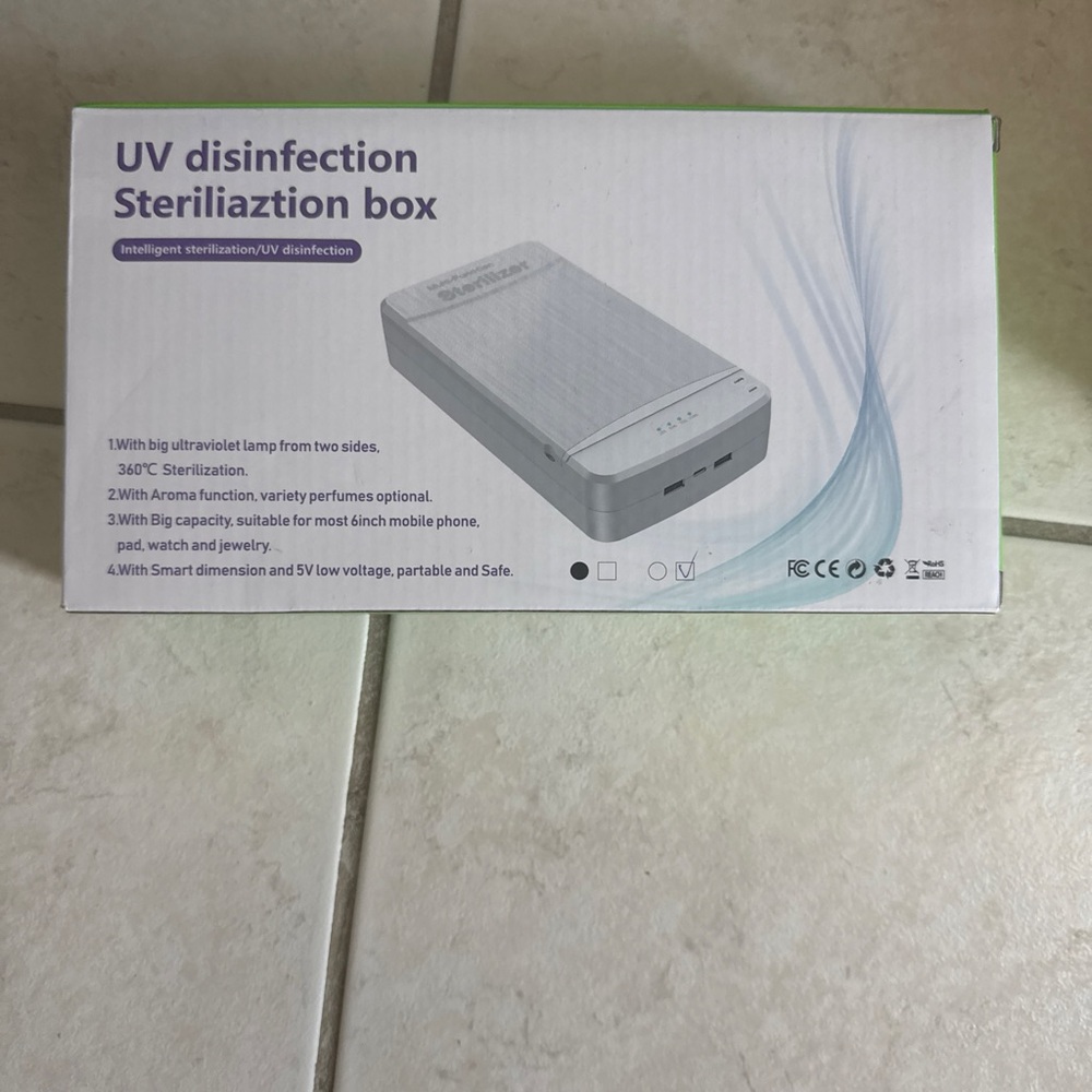 UV Disinfection Sterilization Box - White